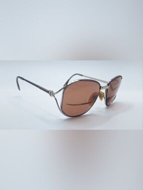 Vintage Rodenstock R2779 Silver Blue Oval Metal Sunglasses Frames Only